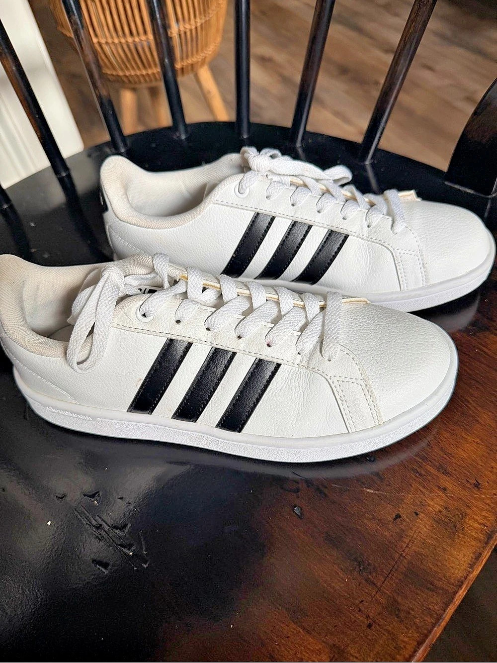 adidas Grand Court 2.0 Shoes White & Black Sneakers